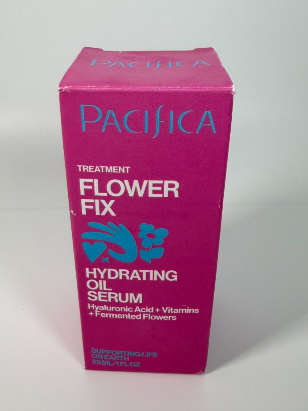 Pacifica Flower Fix Hydrating Oil Serum 1oz NIB Vegan Face Oil Moisturizer